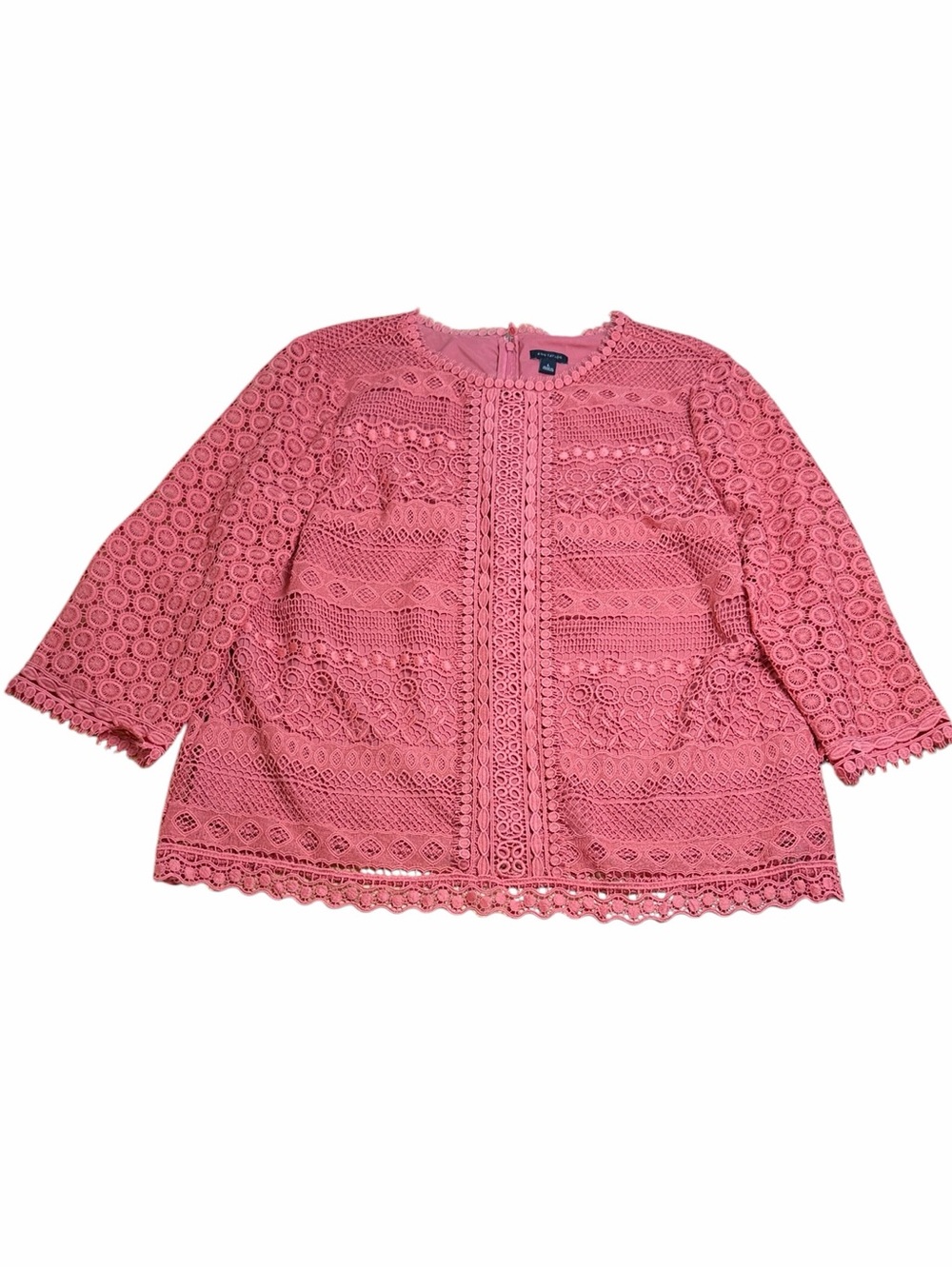 Ann Taylor Lace Top Size Large